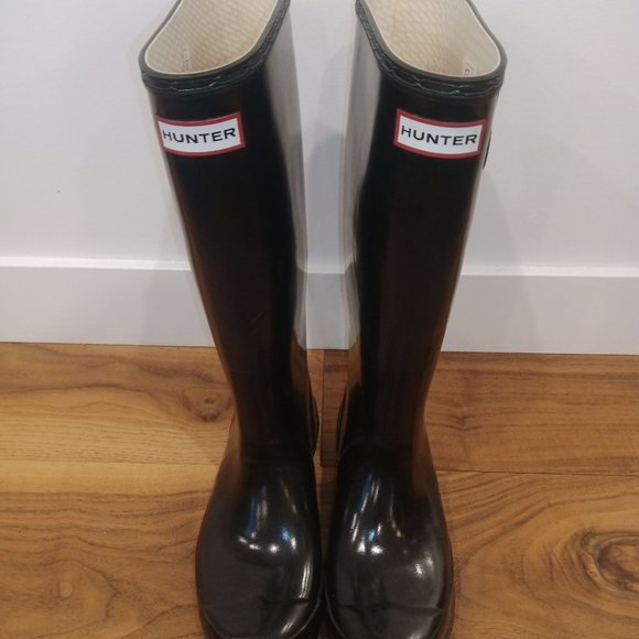 HUNTER black boots - Picture 1 of 5